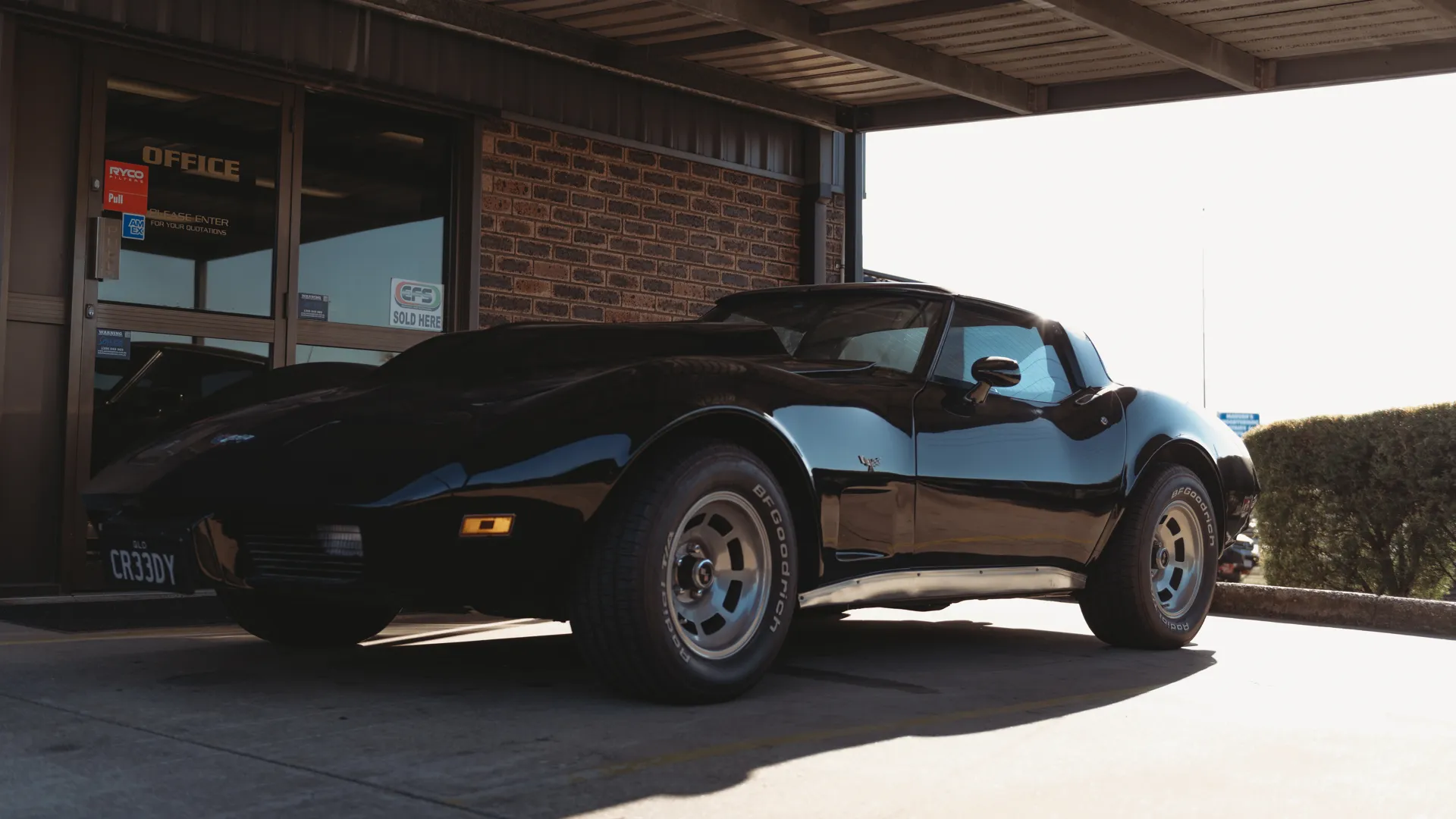 Classic vehicle outside the Aztech Automotive workshop